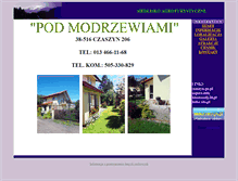 Tablet Screenshot of modrzew.czaszyn.pl
