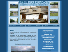 Tablet Screenshot of domki.czaszyn.pl